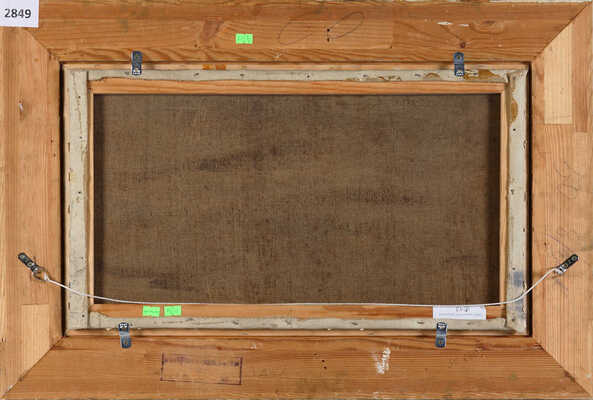 Рылов Аркадий Александрович. Вечерний пейзаж с рекой и елями